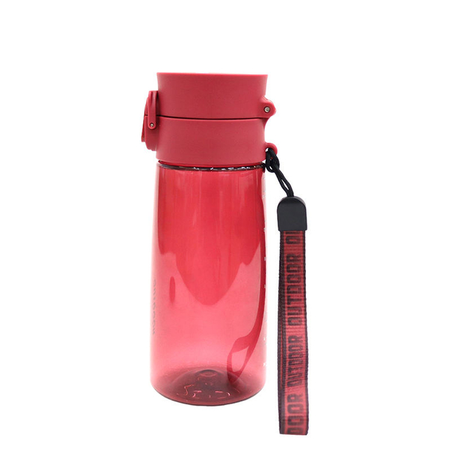 New Custom Color School Transparent Plastic Sports Water Bottle Direct Drinking With Scale