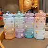 Bouteille Deau Motivante Trio Botella Motivacional De Agua Bottles 2000Ml 64Oz Motivational Tracker Water Bottle