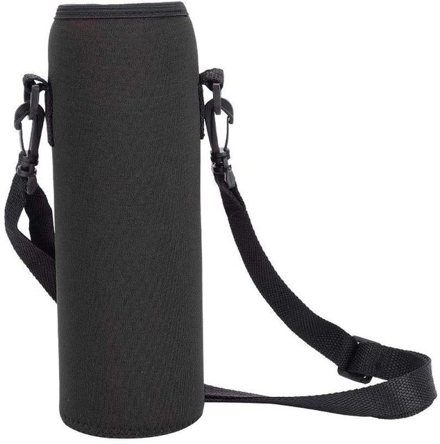 Water Bottle Carrier Insulated Neoprene Water Bottle Holder Bag Pouch Cover 32 oz Adjustable Shoulder Strap Sleeve for Bottle