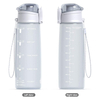 Factory Direct Supply Sport Equipment Drinking Bottle With Straw Lid Gradient Color Plastic Water Bottle