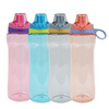 High Quality 650Ml Leak Proof Colorful Transparent Wide Mouth Bottle Water Plastic With Handle Lid