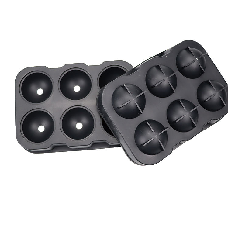 Sphere Silicone Ice Mold Silicone Bpa Free Reusable 4 Cavity Round Sphere Shape Mould Silicone Ice Ball Mold Tray for Whiskey