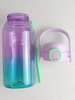 Custom 1L Large Capacity Straw Cup Plastic Water Cup Color Sport Motivational Outdoor Direct Drinking Water Bottle with Handle