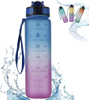 Wholesale 1000ML BPA-Free Gym Sport Travel Water Bottle with Straw Private Label Free Sample
