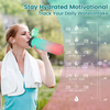Bpa Free Hot 2025 Gradient Time Marker Sports 32 OZ Water Bottle with Straw Lid