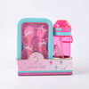 Hot Selling Portable Children Outdoor Camping PP Food Lunch Box Set and Water Bottle