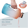 128oz Large Capacity Gallon Water Bottle Motivational with Straw & Big Handle