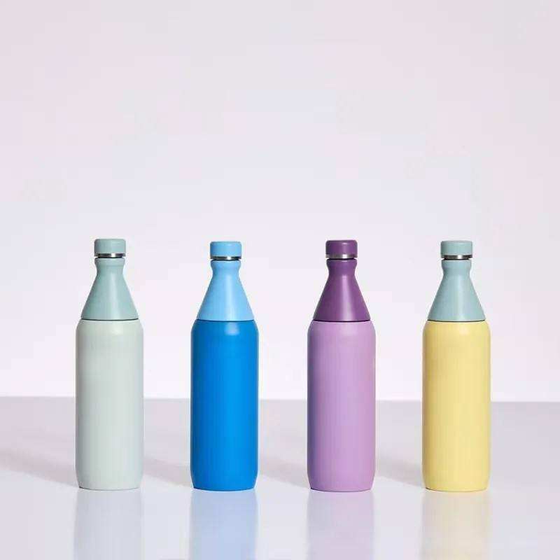 Cola Shape Leak Proof 20oz 34oz Double Wall Insulated Vacuum Flask Portable 304 Stainless Steel Slim Thermos Flask