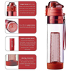 BPA Free 24oz Clear Tritan Water Bottle With High Appearance Level With Handle and Fruit Infuser