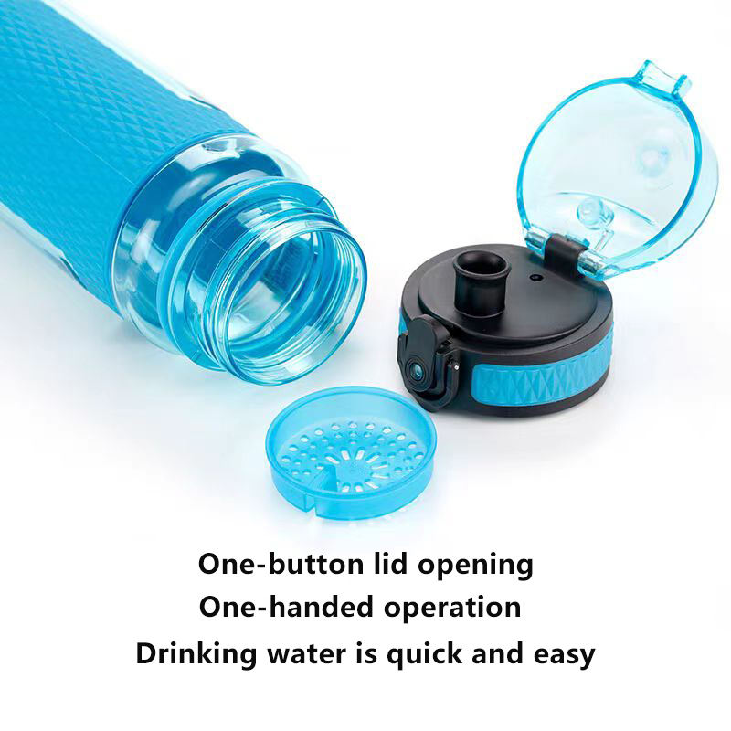 Wholesale Custom Colour Wide Mouth Portable Bpa Free Plastic Sports Gym Water Bottle Leakproof Bottles
