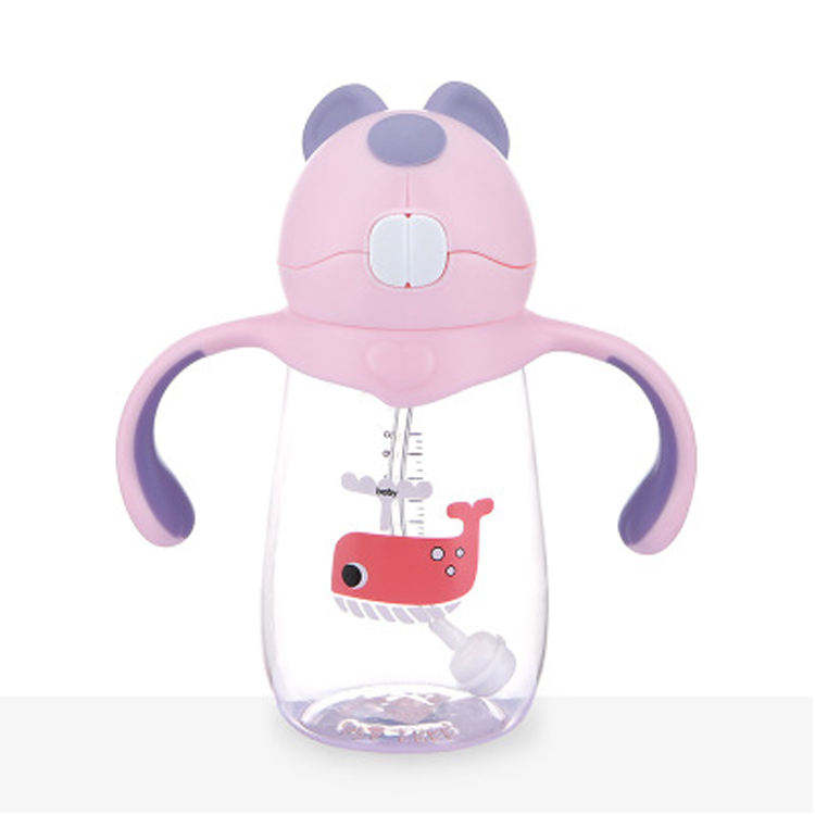 2023 Botella De Agua Infantil Bpa Free 300ml 500ml Children Tritan Kids Plastic Water Bottle With Straw