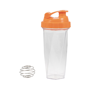 Transparent 700ml Eco Friendly Shaker Cup with Scale Lines BPA Free with Handle Sport and Gym Water Bottle WithStirring Ball
