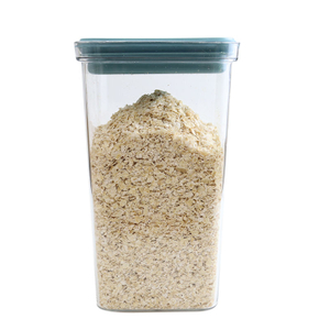 Customized 70oz Large Capacity Transparent Square Tall Storage Box with a Rotating Locking Buckle and Leak Proof Lid