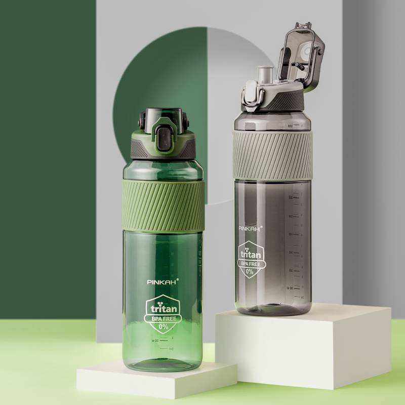 BPA Free Tritan Bottle 34OZ Plastic Custom Gym Fitness Sport Water Bottle With Straw