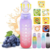 1000ML Customized logo Food Grade Free Flavor Tritan Water Bottle Plastic Tritan Water Bottle With Flavor Pod