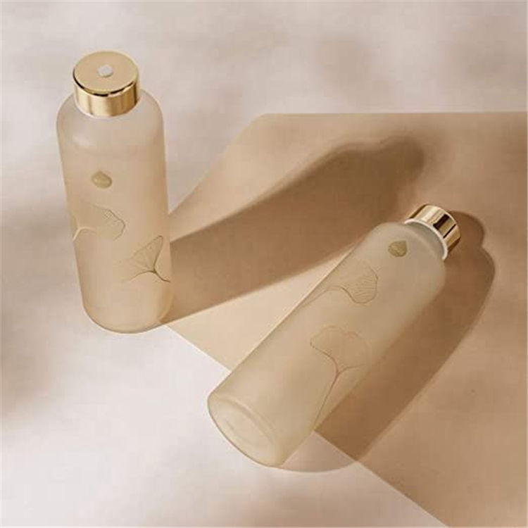Custom Logo 32 Oz 1000Ml 1 Litre 1L Frosted Glass Drinking Bottles Borosilicate Water Bottle
