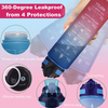 TRIATN BPA Free Large 32 oz Leak Proof Fitness Sports Water Bottle with Motivational Time Marker Straw and Handle