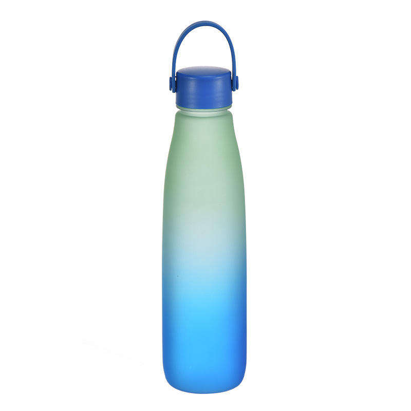 32oz Leakproof Portable Direct Drinking Gradient Colorful Gym Girls Water Bottle with Handle
