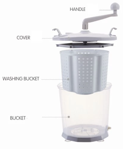 Simple Style Hand Operated Washing Machine Small Mini Spin Dryer Custom Color Box