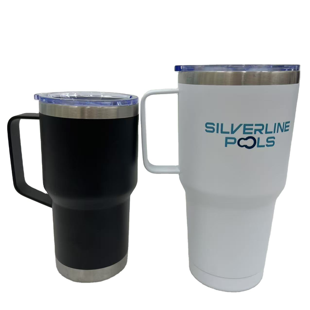 850ml New Outdoor Coffee Cup Custom Color Loo Car Mug with Lid and Handle 304 Stainless Steel Tumbler