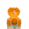 Cartoon PP Material Cute Children Kids Straw Water Bottle 550ml Leak Proof and with a Portable Handle