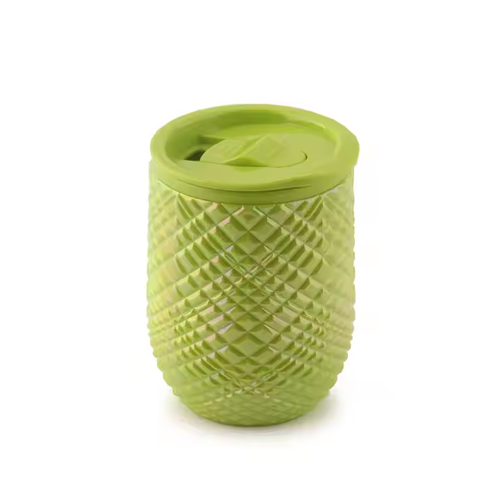 12oz Mini Cup with Double Layered Walls Designed with a Grid Shaped Cup Body for Children Suitable As a Cola Cup