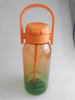 1L Plastic Water Cup with a Straw and Large Capacity Color Sport Motivational Outdoor Direct Drinking Water Bottle with Handle
