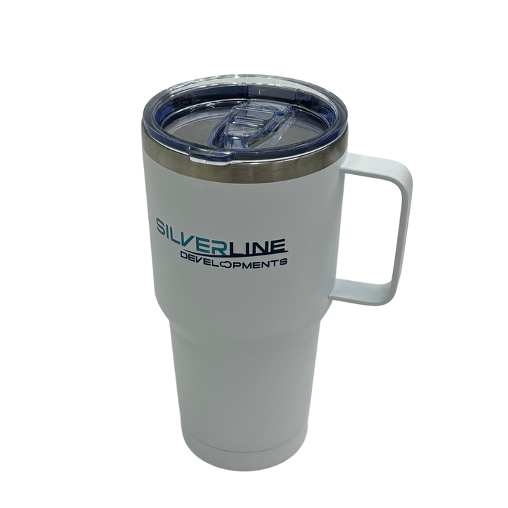 29oz Vacuum Insulated Car Mug with Lid and Portable Handle Stainless Steel Tumbler Travel Coffee Cup Custom Logo