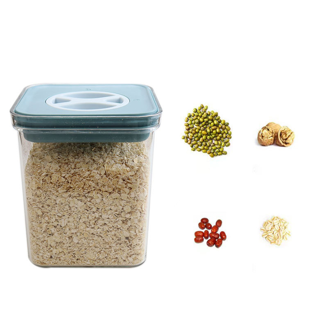 Storage Box for Home Use Made of PET Material with a 46oz Large Capacity Transparent and Equipped with a Leak Proof Lid