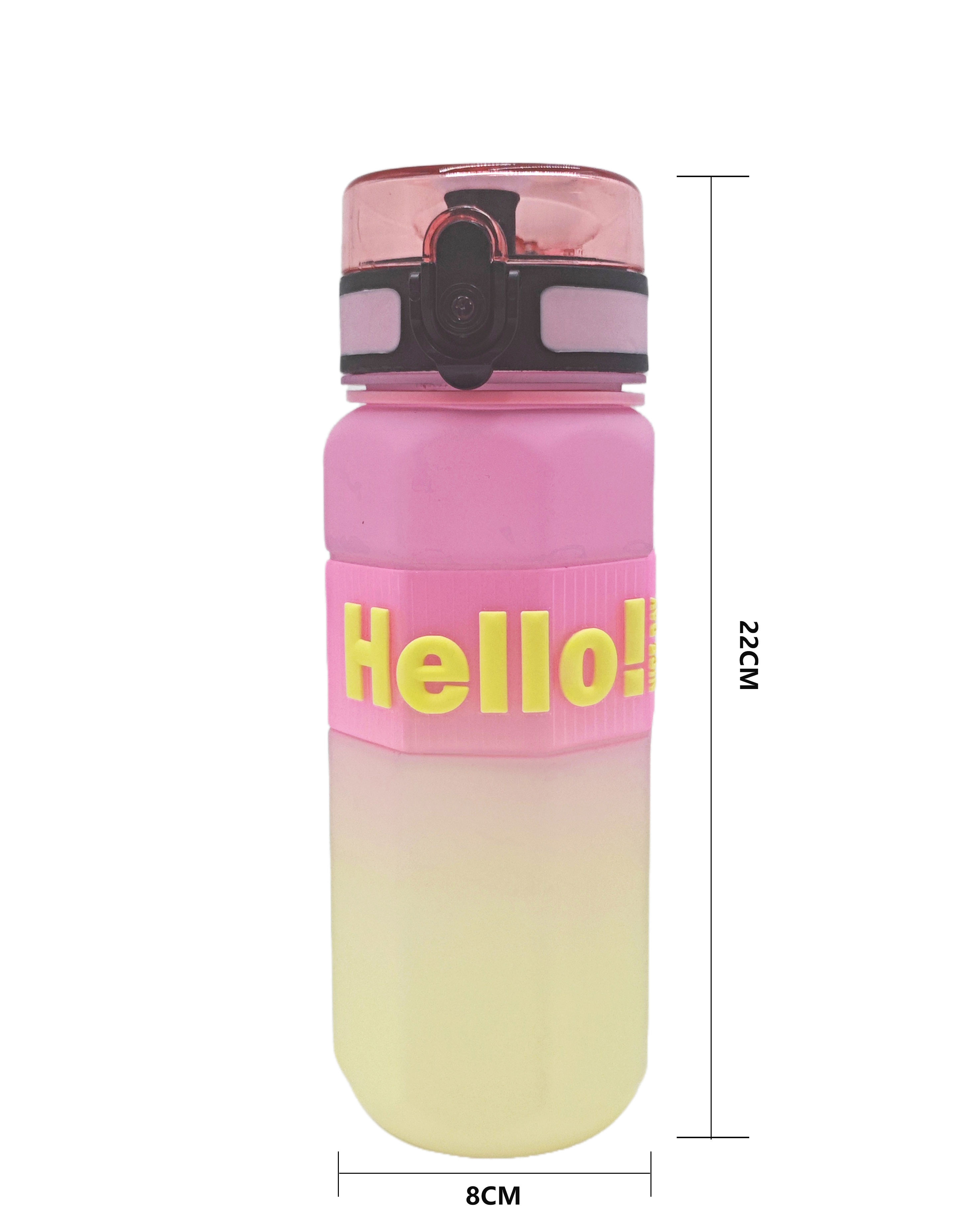 25oz Leak Proof Direct Drinking Sport Plastic Water Bottle with a Silicone Ring
