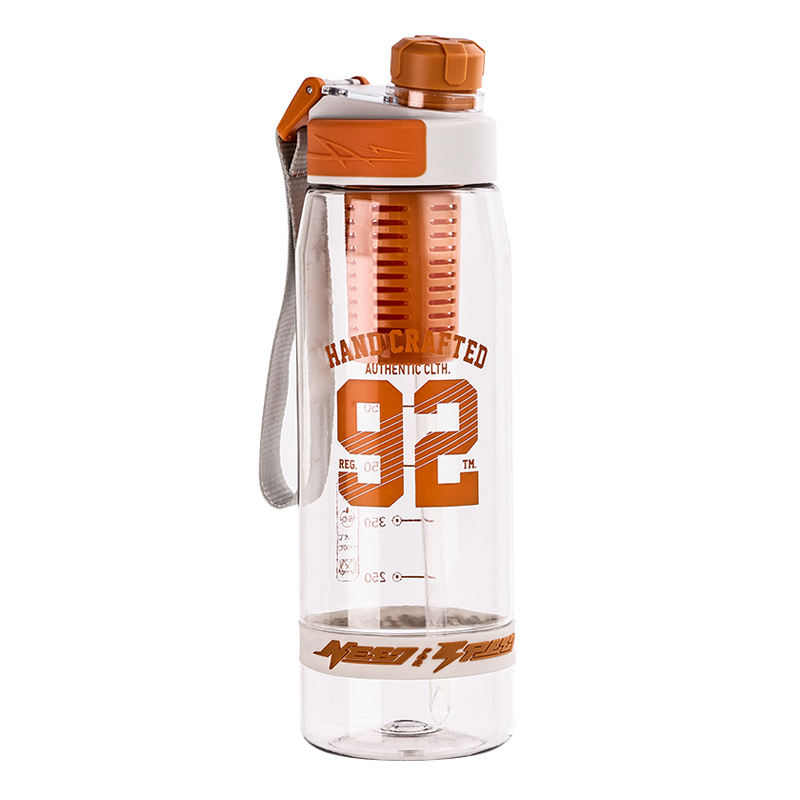 Customized 950ml 32oz BPA Free Tea and Fruit Infuser Transparent Plastic Sports and Fitness Water Bottle