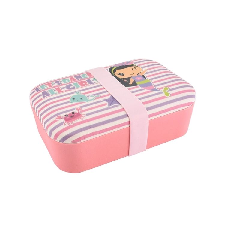High Quality Modern Style Bamboo Fiber Lunch Box with Lid and Food Container