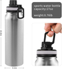 Eco Friendly 18/8 Double Wall Stainless Steel Vacuum Flask Bottle Custom Logo Bpa Free Sport Water Bottle