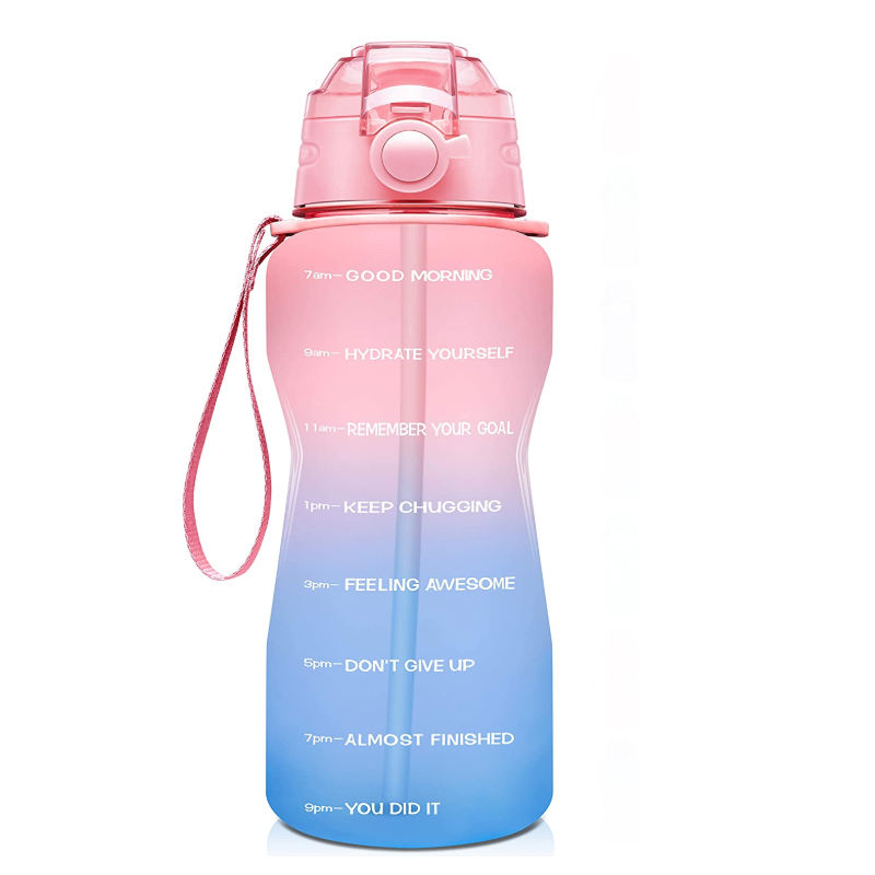 Hot Sell Large Capacity Water Bottle 1 Gallon Clear Plastic Sports Water Bottle BPA Free Custom Logo Water Jug