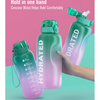 Hot Sellers Gradient Color Large Capacity 2L Plastic Water Bottle
