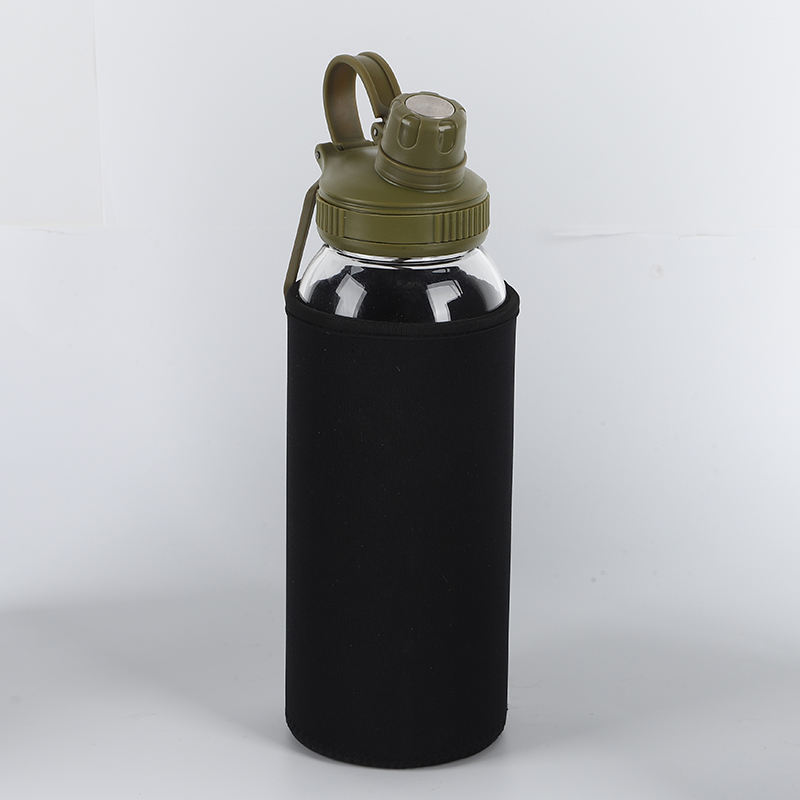 32Oz 1 Bouteilles D Eau En Verre Liter 1L 1000Ml Borosilicate Drinking Glass Water Bottle With Bag