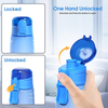 Wholesale Eco Friendly Tritan Plastic Sport Water Bottle With Time Marker Custom Straw Lid Drink Motivational Water Bottle