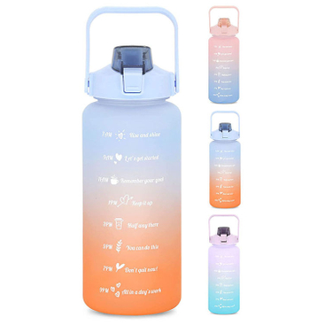 Large Half Gallon 64Oz 64 Ounce Oz Motivational Oem Bpa Free Reusable Gym Sports Water Bottle With Time Maker