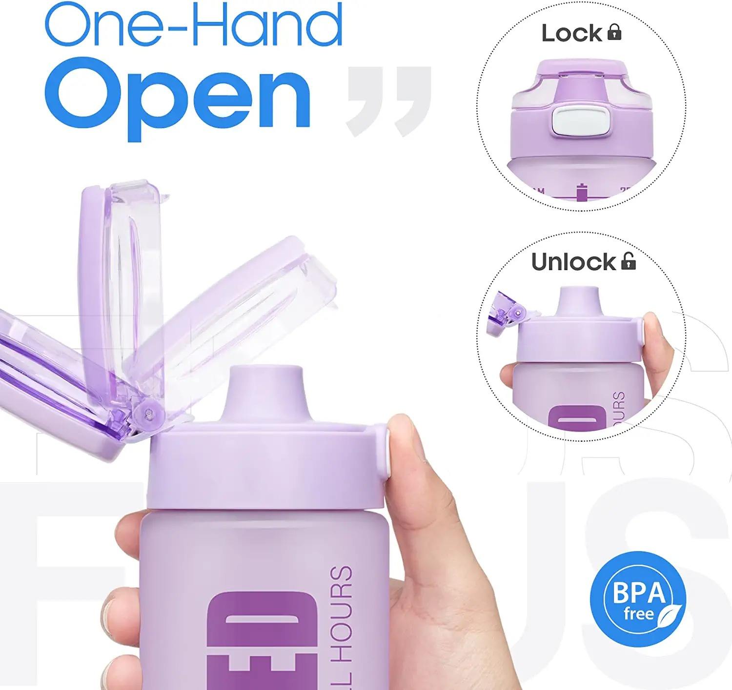 32oz Custom logo BPA Free Tritan Wide Mouth Water Bottle Sports Bottle with Handle