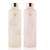 Wholesale Bouteille D'Eau Verre Frosted Glass Drinking Bottle Drink Water Bottle