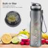 1000ML 32OZ BPA Multiple Color Convenient Portable Gym Drinking Water Plastic Bottle clear with Rope for Sports