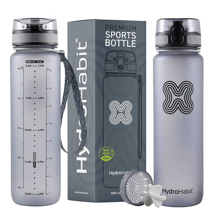 Garrafas De Agua 1L Botella Para Gimnasio 1 Litro Sport Clear Plastic 1000Ml Drink Bottles Drinking Water Bottle