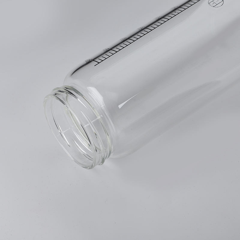 350Ml Wide Mouth Drinking Glass Water Bottle Glass Tea Bottles for Water With Temperature Display