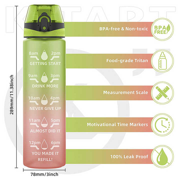 Botella De Agua a Prueba De Fugas Bouteille Deau En Plastics Cute Promotional Plastic Water Bottle Custom Logo