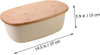 Big Capacity High Quality Durable Material with Strong Stability Elevated Design with Bamboo Lid Household Bread Box Food
