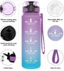 Wholesale Eco-Friendly High Quality Cheap Gym Matt Black Drinking 1000ml Plastic Sports Water Bottle