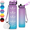 Wholesale Eco-Friendly High Quality Cheap Gym Matt Black Drinking 1000ml Plastic Sports Water Bottle