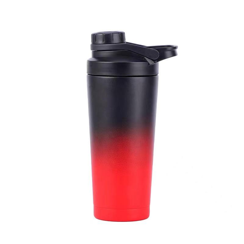 2024 24Oz Gym Sports Stainless Steel Double Wall Vacuum Metal Protein Shaker Bottle Thermo Steel Shakers Bottle
