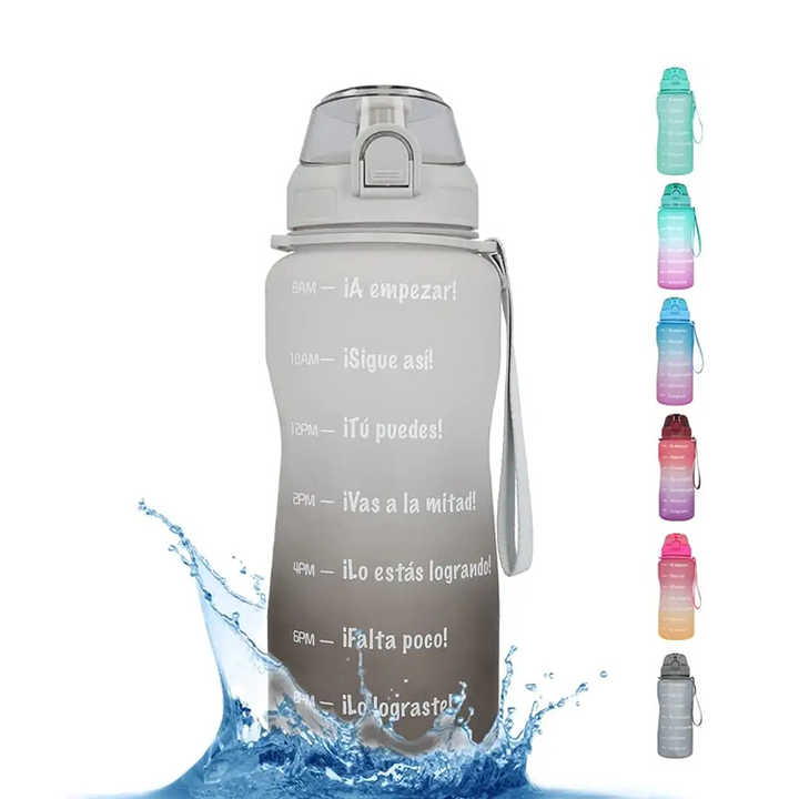Garrafa De Agua 2 Litros Botellas De Agua 2Litros Leakproof 2 Liter Plastic Gym Fitness Water Bottle With Custom Logo