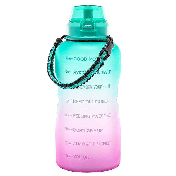 Botellas De Agua 2 Lts Botella Motivacional 2000Ml Modern Promotion Plastic 2 Litter Water Camping Bottle